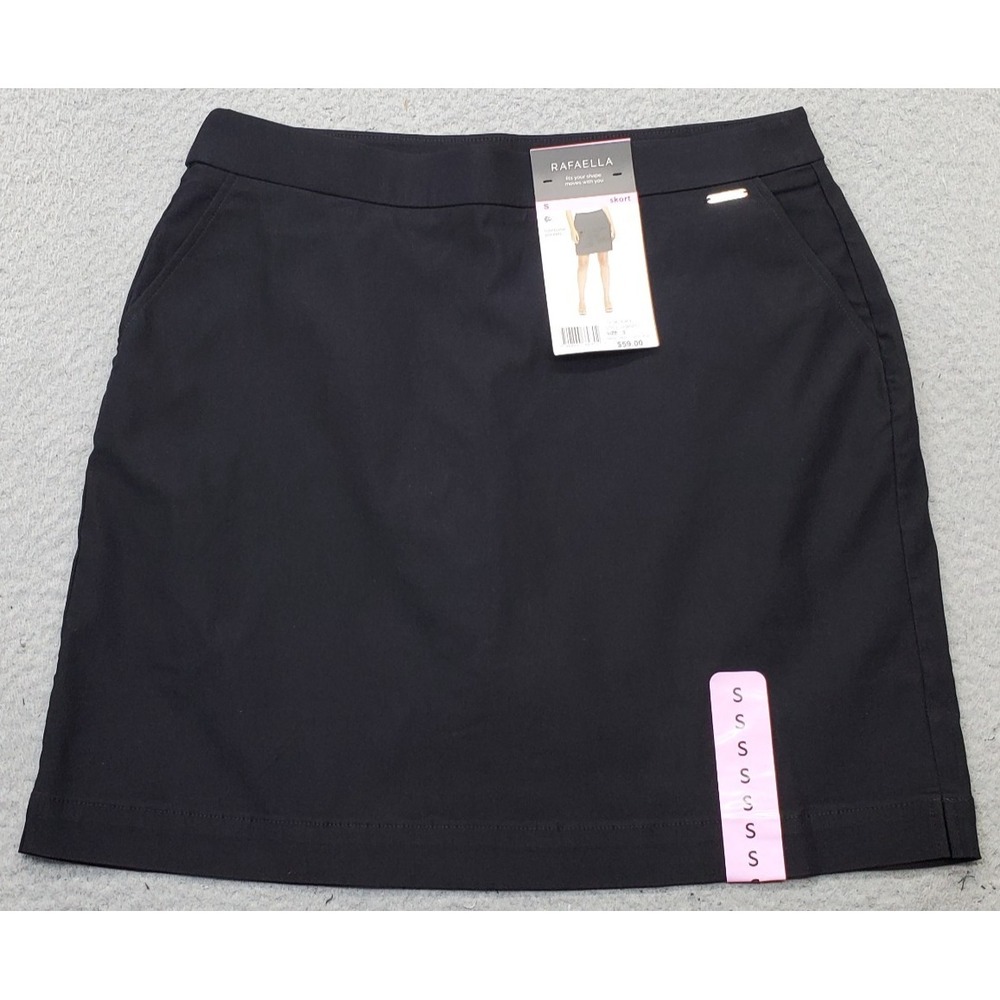 Rafaella Golf Skort Womens Small Black Stretch Active Performance Athletic Fit